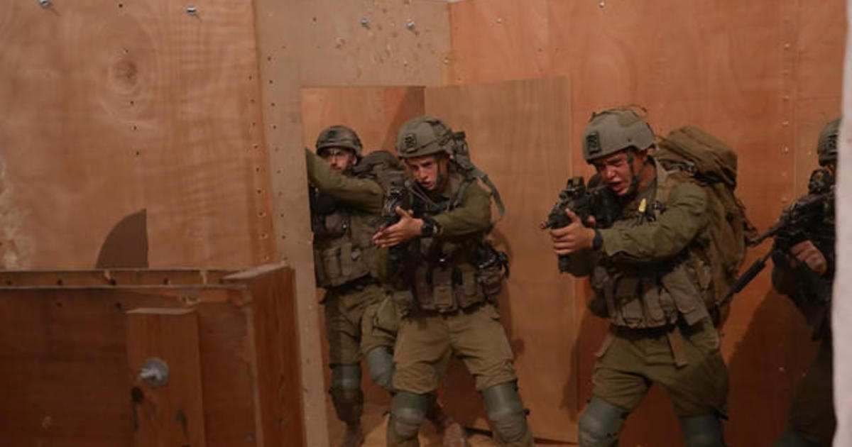 Israeli troops intensify training for urban warfare in preparation for imminent ground invasion of Gaza.