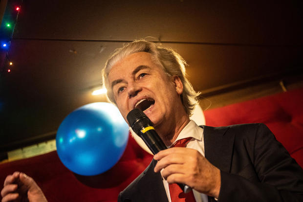 Geert Wilders, a populist politician with far-right views and an anti-Islam stance, secures a significant victory in the Netherlands' elections.