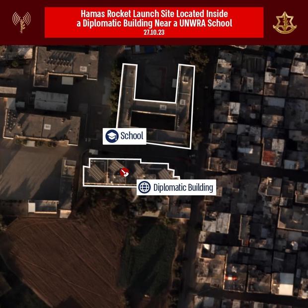 Israel has released images depicting the placement of weapons by Hamas within and in close proximity to U.N. buildings in Gaza, including educational institutions.