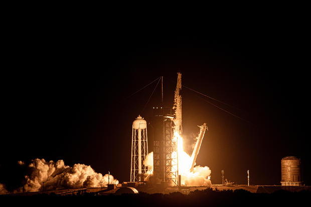 The 29th cargo flight to the International Space Station is launched by SpaceX.