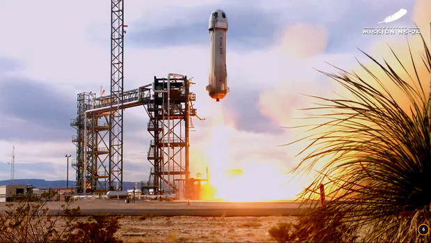 Blue Origin successfully launches the New Shepard capsule, marking the return of sub-orbital flights following a mishap in 2022.