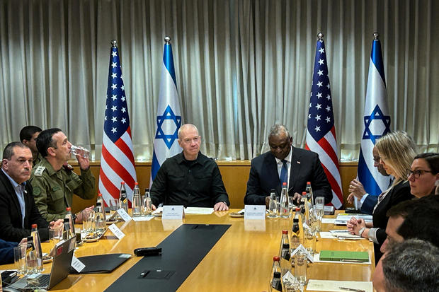 U.S. Secretary of Defense Lloyd Austin and Israeli Defense Minister Yoav Gallant meet in Tel Aviv 