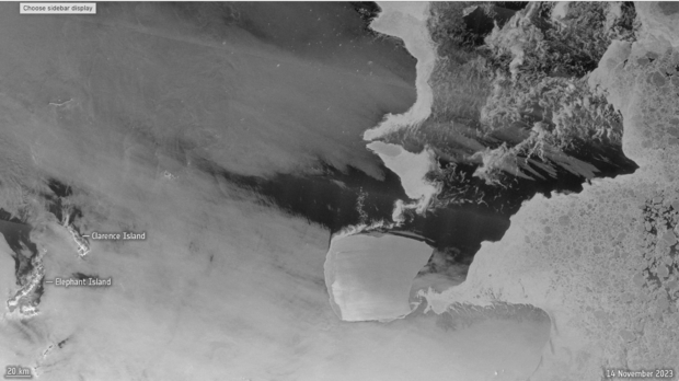 World's biggest iceberg, A23a, weighs in at almost 1 trillion tons, scientists say, citing new data
