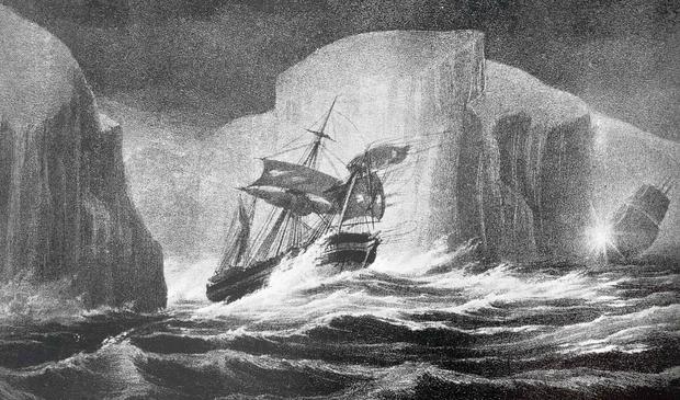 HMS Erebus took part in the Ross expedition of 1839-1843. 
