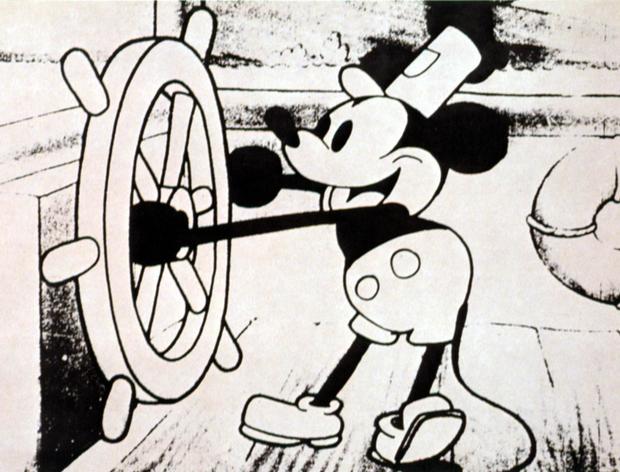 Mickey Mouse in "Steamboat Willie" 