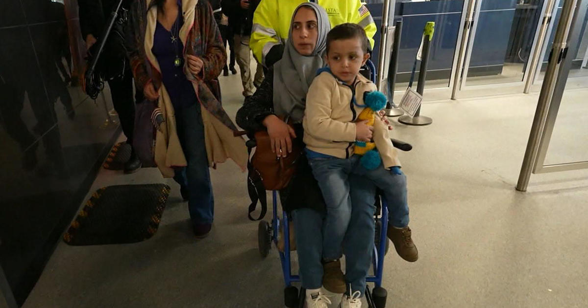 A 5-year-old boy was transported from Gaza to the United States for medical care.