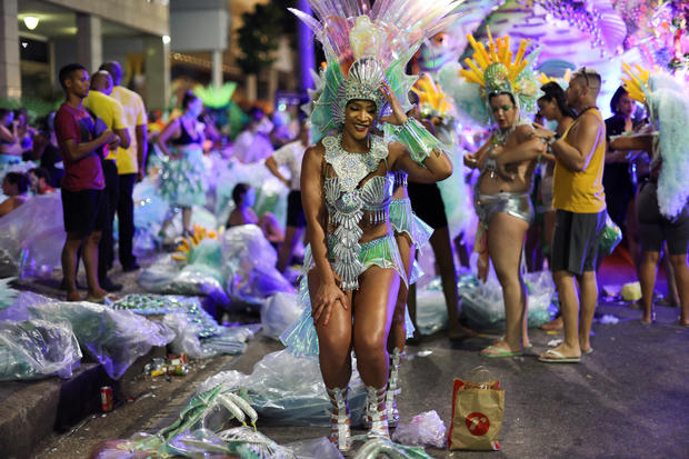 Carnival parade at the Sambadrome, in Rio de Janeiro 