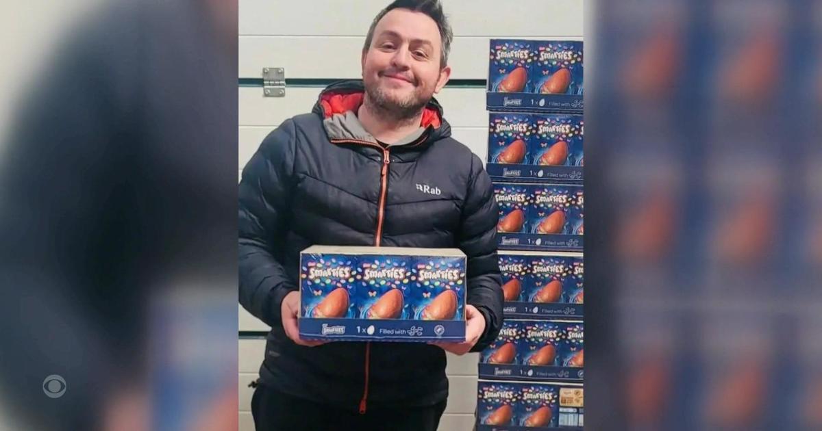 A charitable opportunity arose when a mistake was made in a man's Easter egg order.