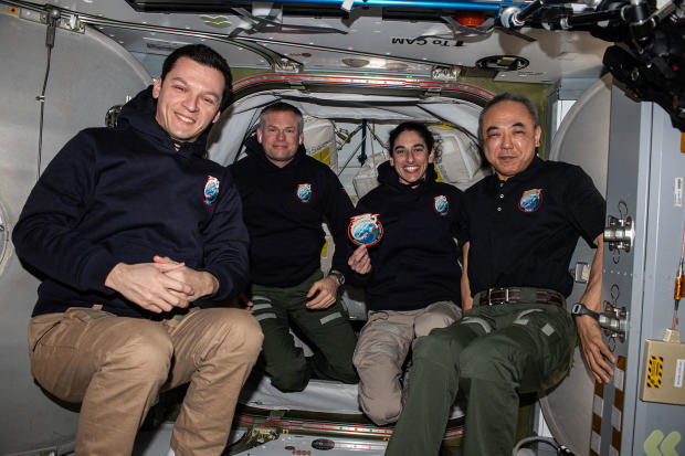 Four crew members from the International Space Station have departed and are heading towards a splashdown in the Gulf of Mexico on Tuesday.