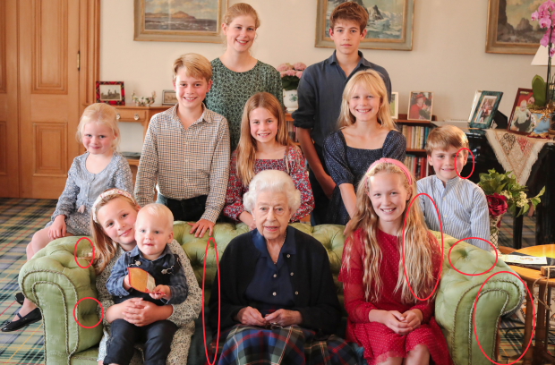 Getty news agency has tagged Kate's picture of Queen Elizabeth II with her grandchildren as "edited before release".