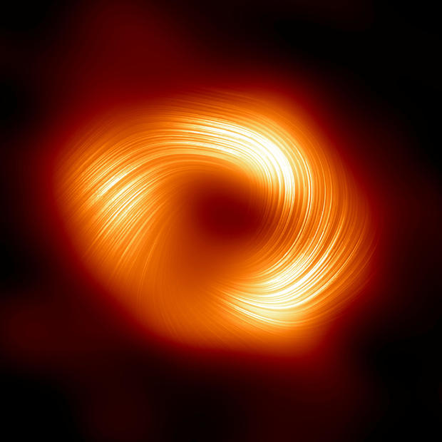New image reveals Milky Way's black hole is surrounded by powerful "twisted" magnetic fields, astronomers say
