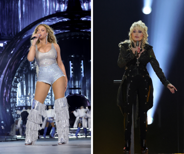 .

One of Beyoncé's upcoming songs may feature a timeless hit by Dolly Parton.