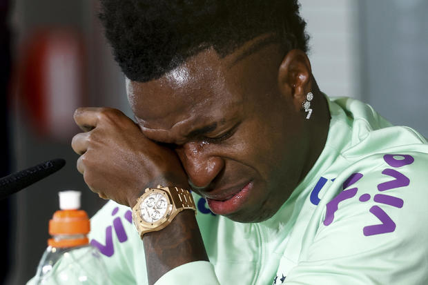 Professional soccer player, Vinícius Júnior, became emotional and shed tears as he discussed the impact of racist insults, saying, "They are making me lose my passion for the game."