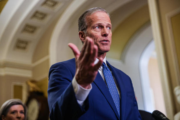Senator John Thune, the second in command to Senator Mitch McConnell, hints at possibly running for the position of Senate Republican leader.