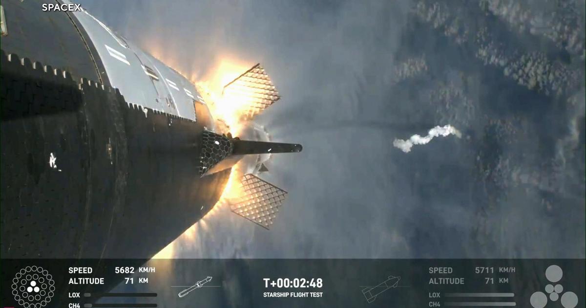 SpaceX successfully launched a massive Starship rocket in a test, with some elements of the launch being a partial success.