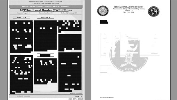 The released documents by Grassley reveal information from a whistleblower and an investigation by multiple agencies into the illegal trafficking of guns by an American cartel.