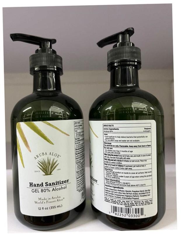 Aruba Aloe hand sanitizer and gel recalled nationwide after methanol found