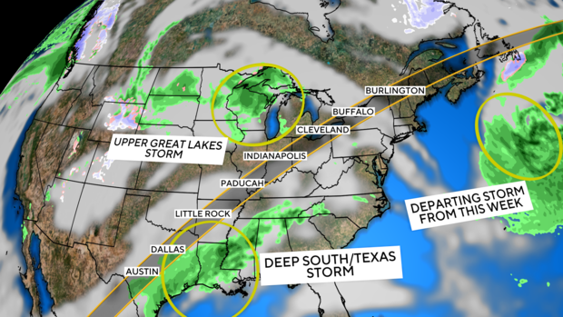 Eclipse cloud cover forecasts and maps show where skies will clear up ...