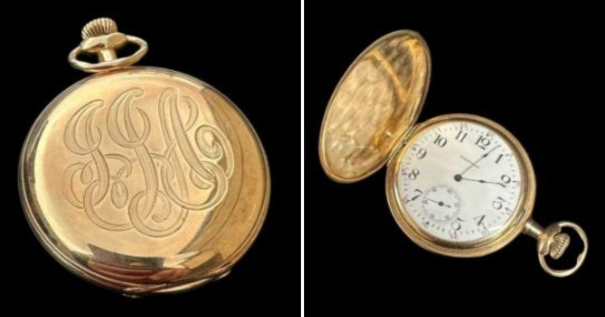 Gold pocket watch found on body of Titanic's richest passenger is up for auction