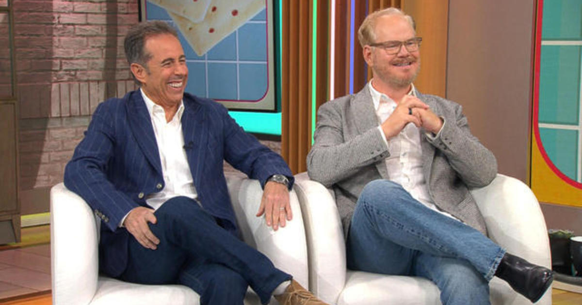 Jerry Seinfeld, Jim Gaffigan team up in new comedy “Unfrosted”