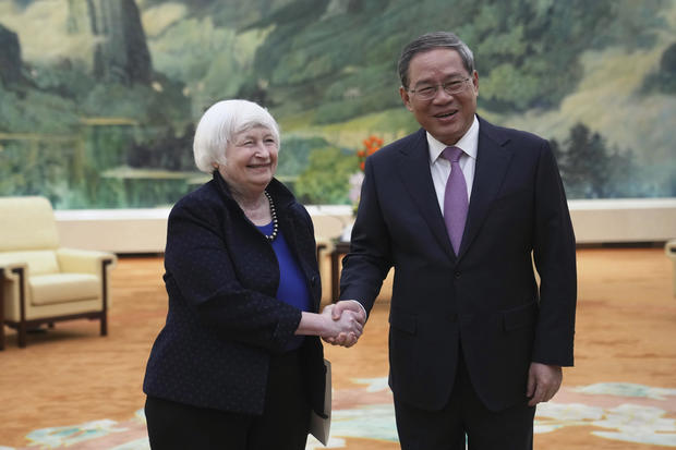 Secretary Yellen meets with Chinese Premier Li in Beijing: "We have put our bilateral relationship on more stable footing"