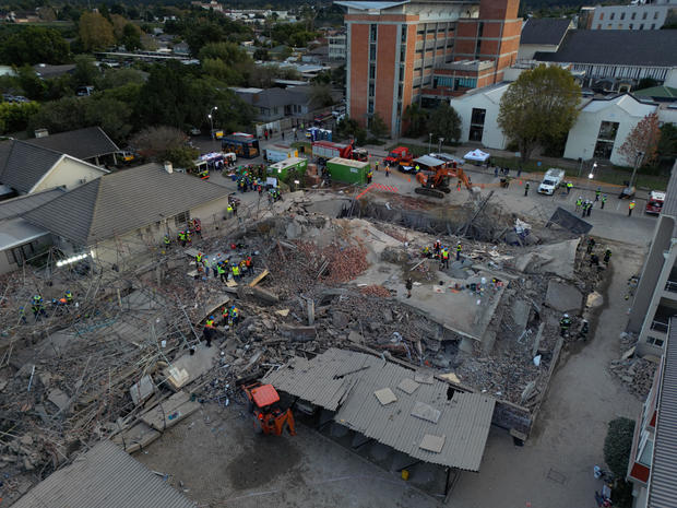 Building collapse in South Africa sparks complex rescue operation with dozens of workers missing