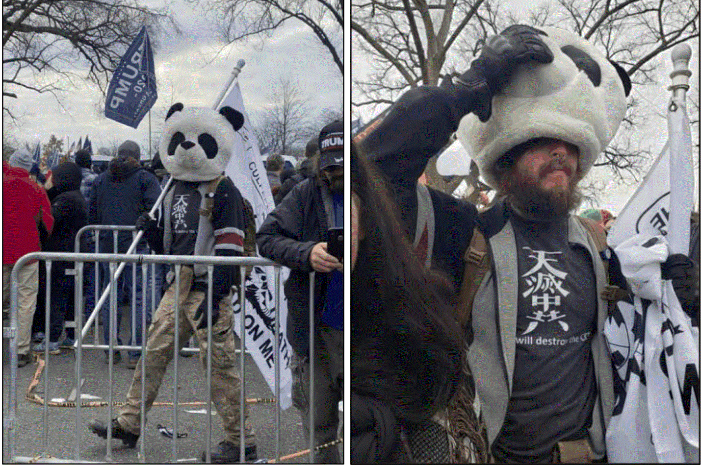 Jan. 6 defendant nicknamed "Sedition Panda" convicted of assaulting law enforcement officer