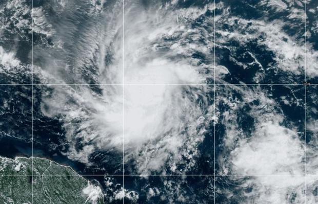 Beryl strengthens into a Category 1 hurricane in the Atlantic as it bears down on Caribbean