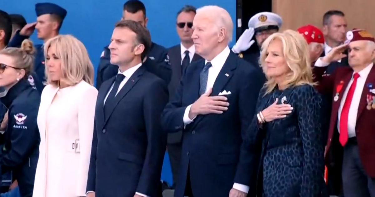 Biden, Macron pay tribute to WWII veterans on 80th anniversary of D-Day