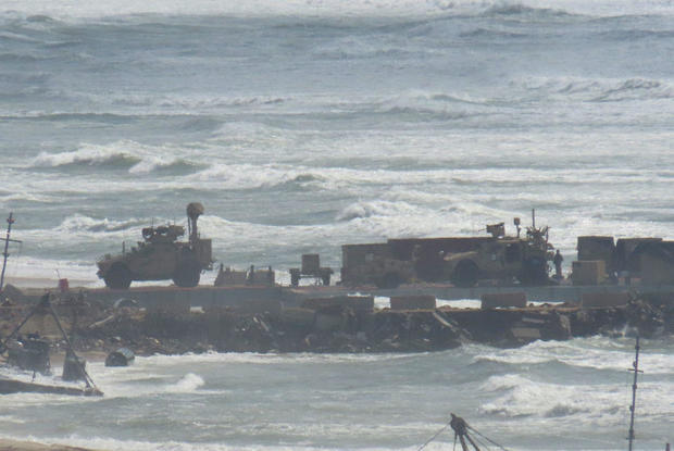 Floating Gaza aid pier temporarily dismantled due to rough seas