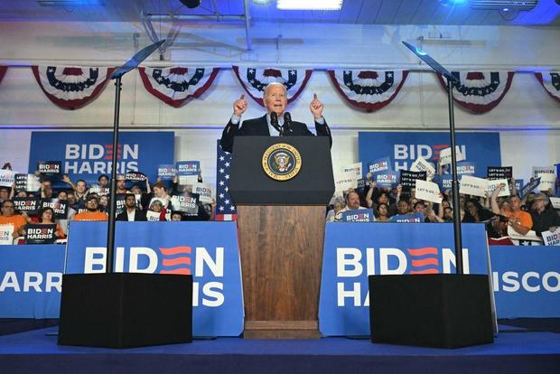 Biden, campaigning in Wisconsin, defies calls to drop out: "Completely ruling that out"