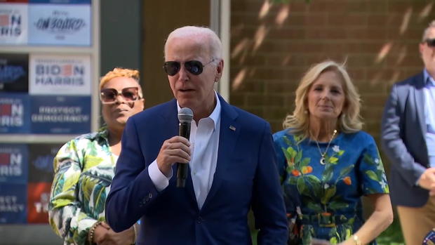 Biden says "we must unite America again" in speech at Philadelphia church before traveling to Harrisburg