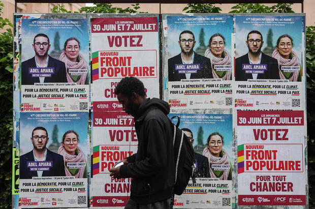 Candidates in pivotal French legislative elections drop out in tactical move ahead of final vote