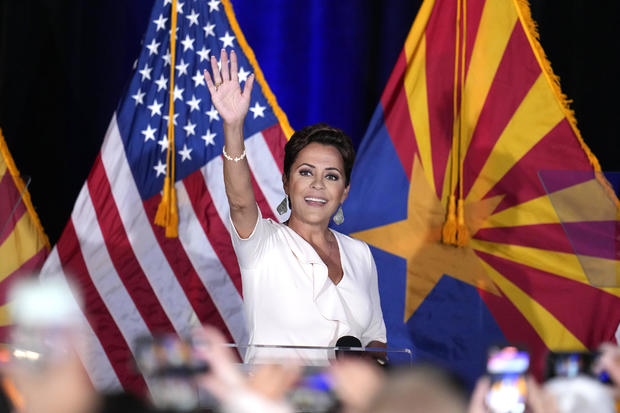 Kari Lake wins GOP Senate primary in Arizona, will take on Ruben Gallego in November