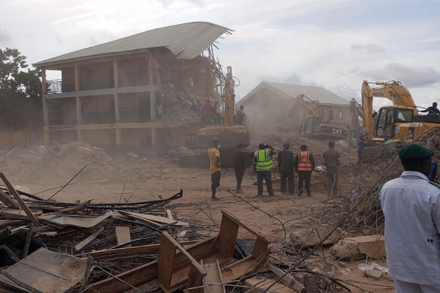 Nigeria school collapse kills at least 16 students as they take exams