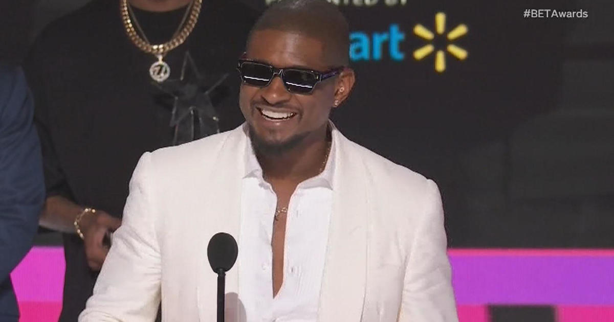 Stars shine at BET Awards as Usher is honored, Will Smith debuts song