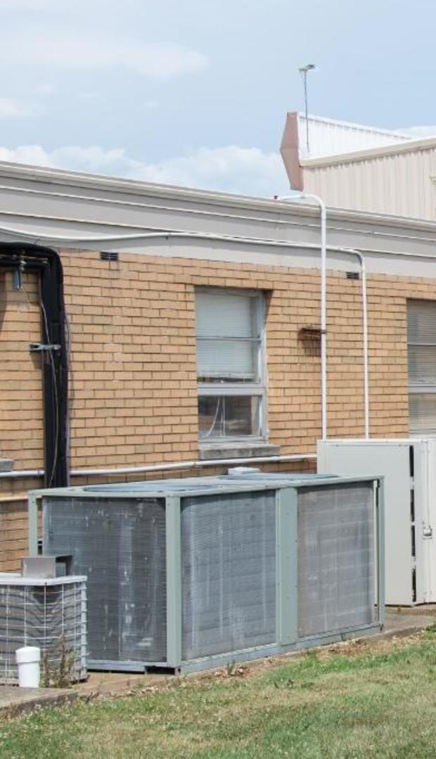 The air conditioning unit that the FBI says Thomas Crooks used to access the roof where he opened fire, as seen in a photo taken by FBI Pittsburgh and released on Wednesday, Aug. 28, 2024. 