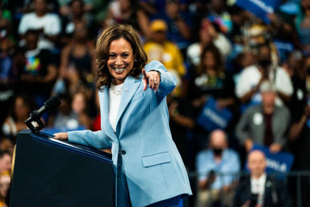 Kamala Harris passes threshold needed to become Democratic presidential nominee in DNC roll call vote