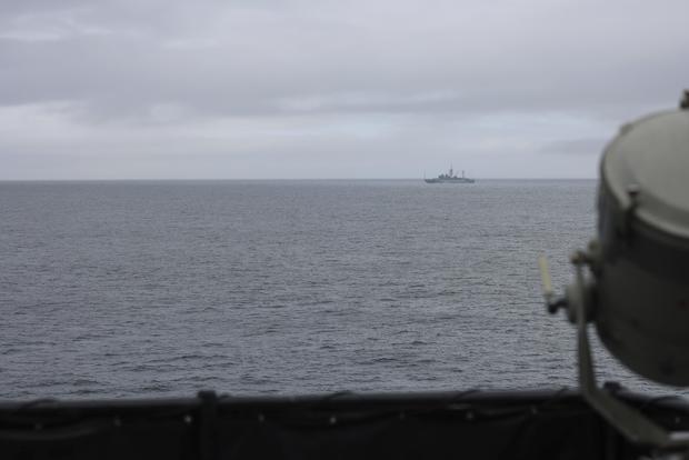 Russian military ship spotted by Coast Guard near Alaskan coast