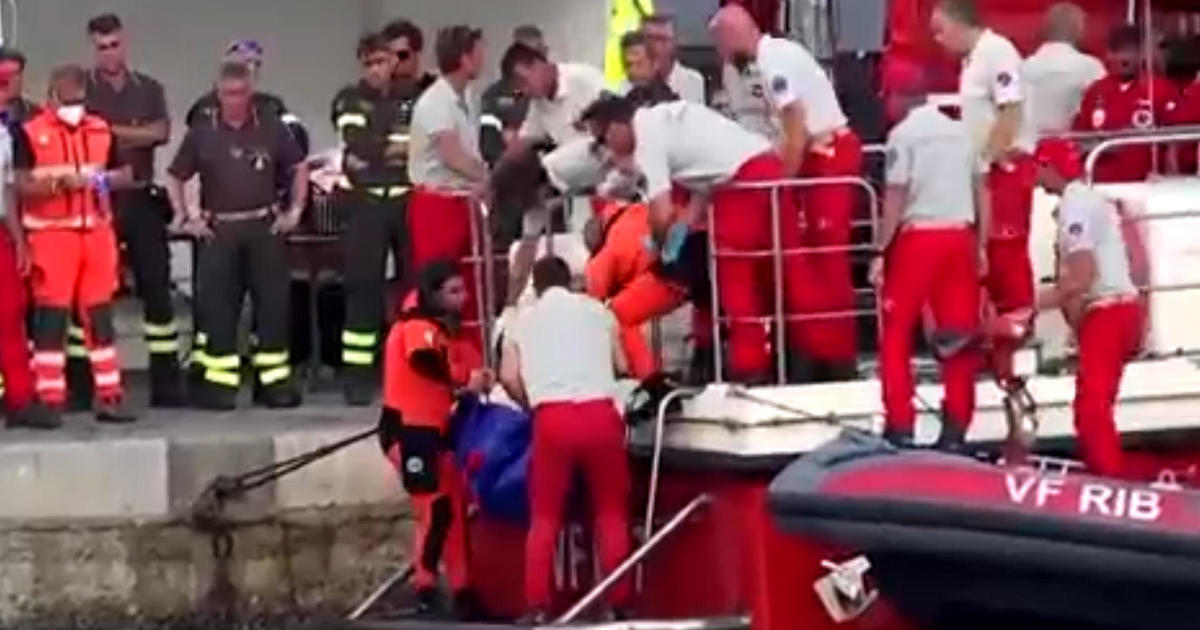 Several bodies recovered from wreckage of sunken yacht off Sicilian coast