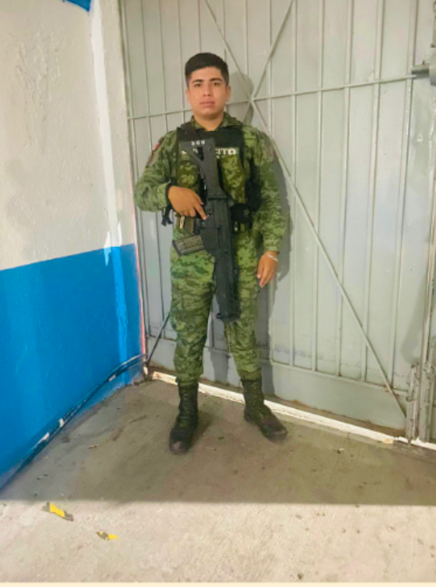 Jose Luis Salinas Pineda served in the Mexican military before journeying north to the U.S., in hopes of finding work and safety, according to his sister. 