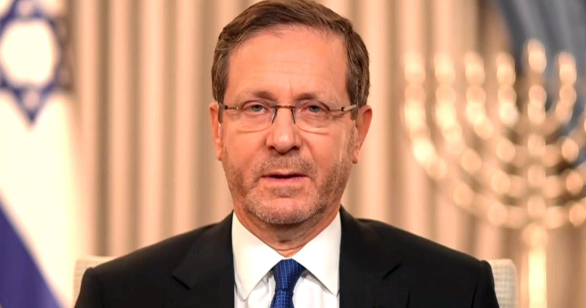 Israeli President Isaac Herzog says "the world has to be with us" in Middle East fight