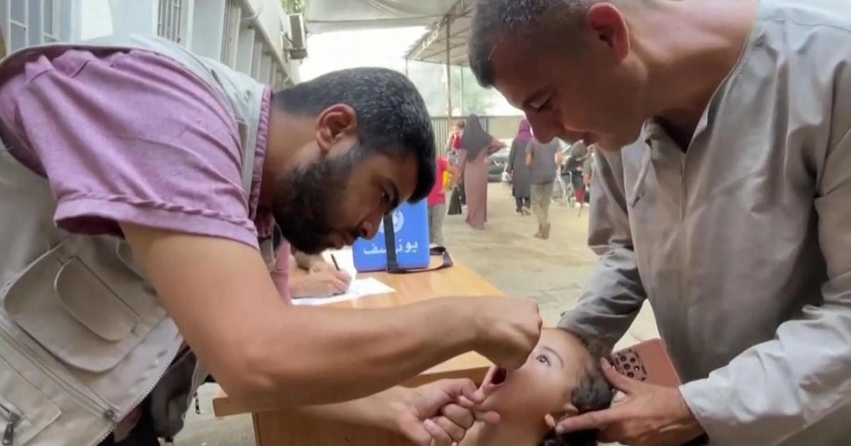 Polio vaccination effort goes on as Israeli strikes continue in Gaza