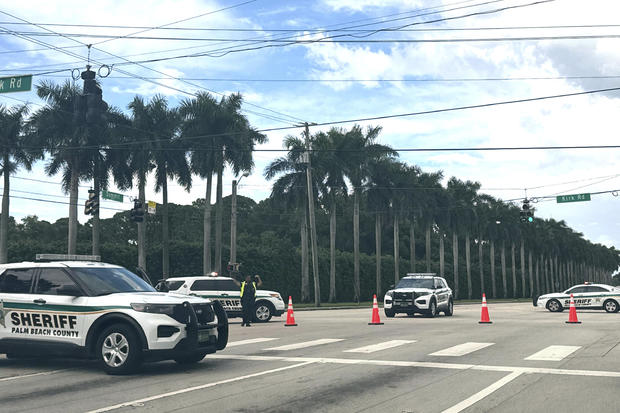 Trump "safe," person detained after report of gunshots in his vicinity in Florida, sources say; Secret Service investigating