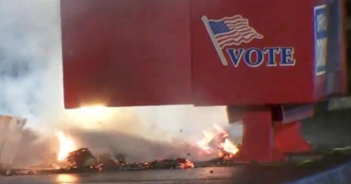 Devices used in ballot box fires had the words "Free Gaza," source says