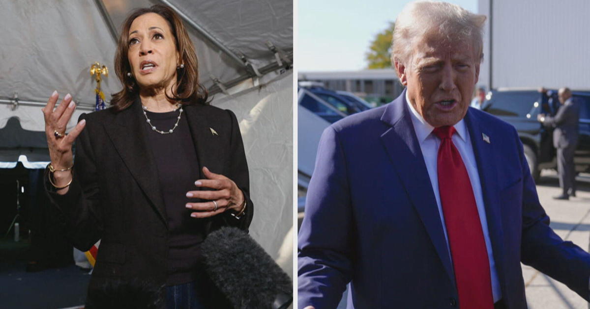 Harris, Trump trade barbs while campaigning in Michigan