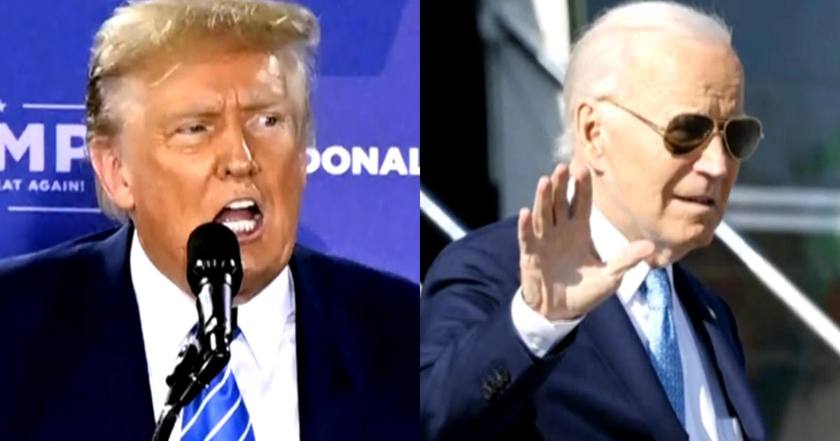 Trump puts focus on Biden's "garbage" remarks