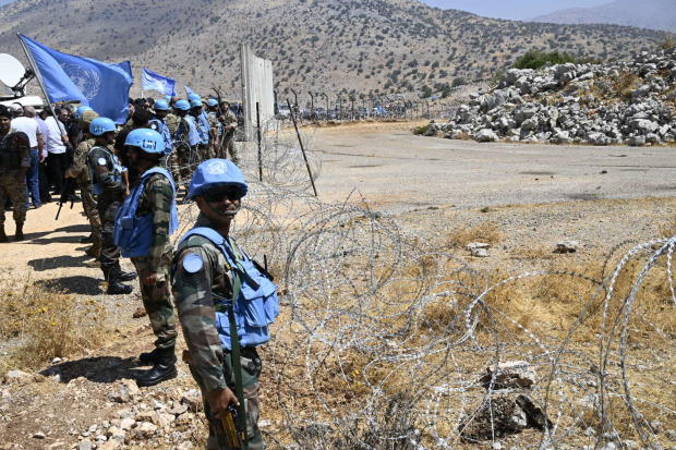 The 120-kilometer-long Blue Line border between Israel and Lebanon 