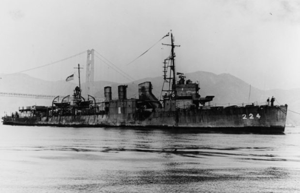 Wreck of WWII destroyer known as the "Ghost Ship of the Pacific" found off California coast