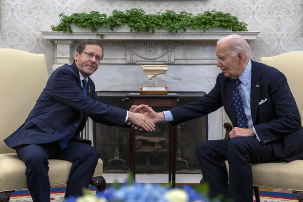 Biden meets with Israel's Herzog on Middle East conflict, humanitarian aid to Gaza